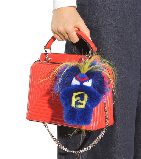 fake fendi logo bag charm|fendi baguette charm.